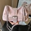 Fashionable Motorcycle-style Crossbody Bag for Commuting, Single-shoulder Shoulder Bag with Strap