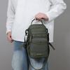 Casual Multi Pockets Men Chest Bag Shoulder Bag Multifunction Sports Message Bag Solid Color Cloth Crossbody Bag Travel