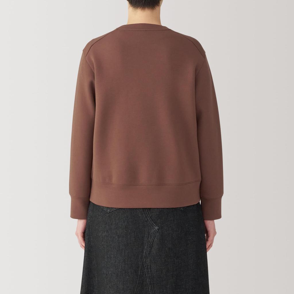 MUJI Double Knit Size S Women's Sweatshirt, Brown, (BB2R4A4A)