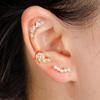 1PC 6 Styles Stainless Steel Mini Zircon Cartilage Piercing Stud Earring For Women Helix Tragus Piercing Women's Body Jewelry