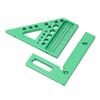 3D Multi Angle Measuring Ruler Green Metric Scale Multifunctional Woodworking Square with