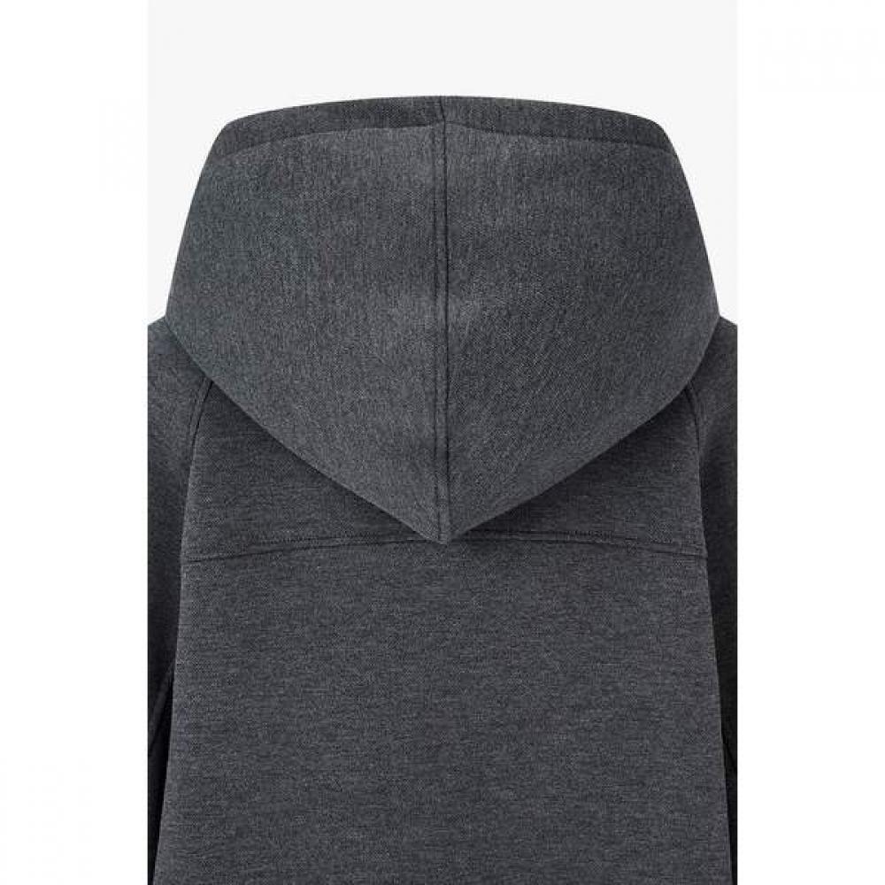 Vov Leather String Jersey Hooded Jumper