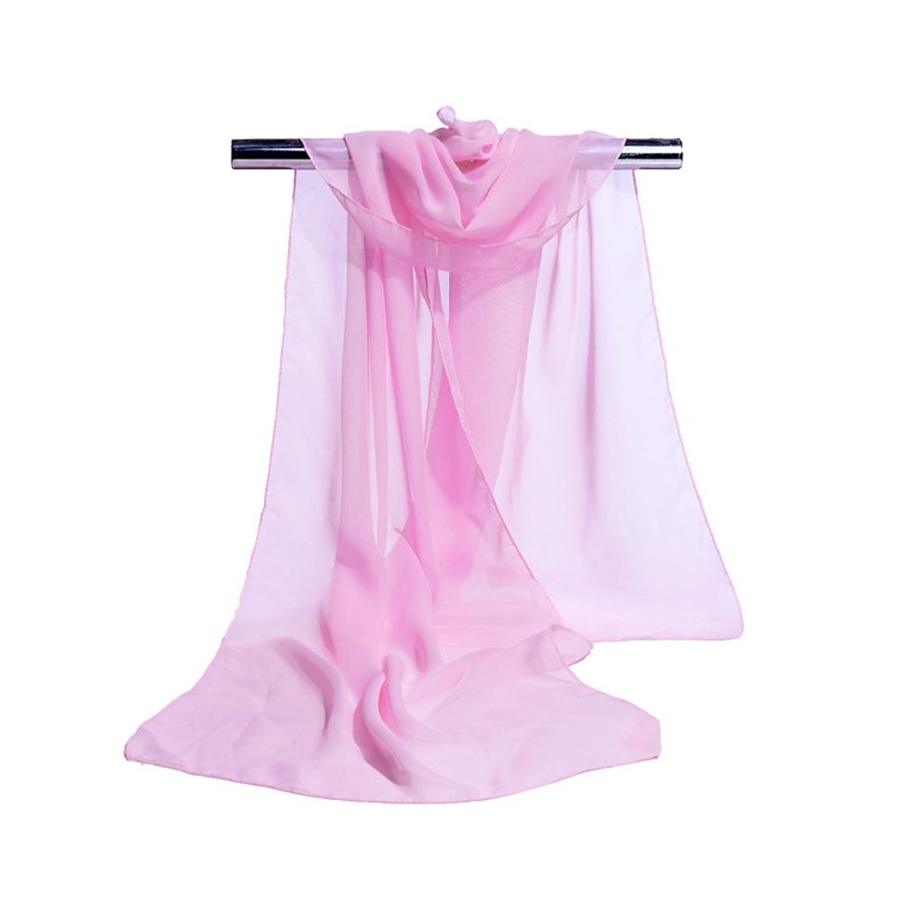 Solider Schal für Damen Stola Nacken Dünn Damen Chiffon