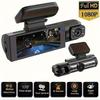 1080P Full HD Dual Dash Cam - Wide Angle Front and Inside Recording, 3.16" LCD Display, 170° View, Night Vision, 24H Parking Monitor, G-Sensor