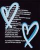 THEMUSEUMVISITOR Heart Printed Inside-Out Sweatshirts (Black)