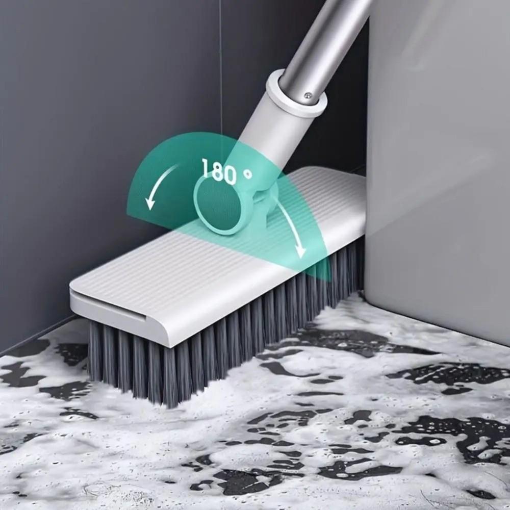 Multi-Surface Cleaning Folding Broom Set Long Handle Floor Brush Dustpan Combination  Household