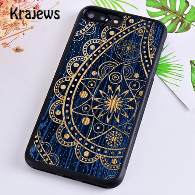 Krajews Indian Style Coloful Mandala Phone Case Cover For iPhone 17 Air 16 15 14 Plus 12 Pro Max Coque Fundas