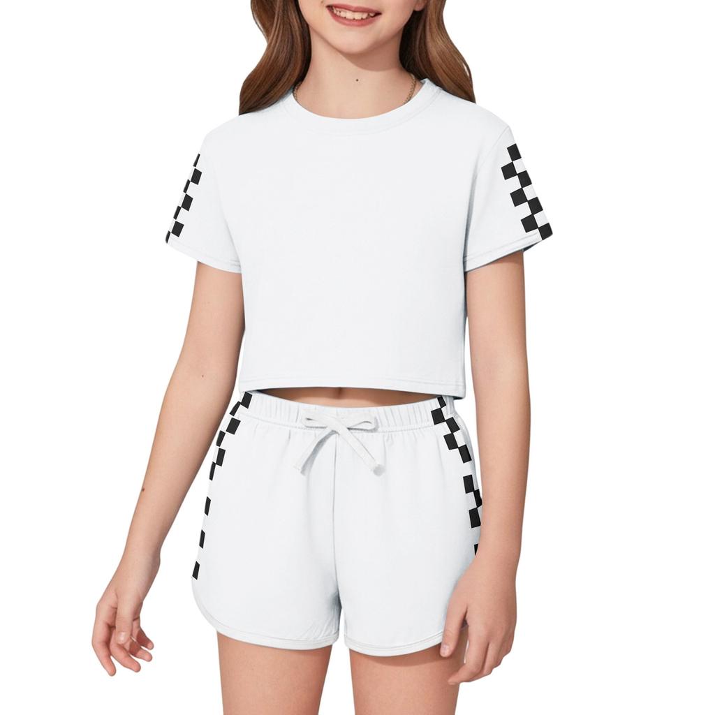 Children's Sleepwear 2-piece Home Clothes Short Sleeve Shorts Sleepwear Set