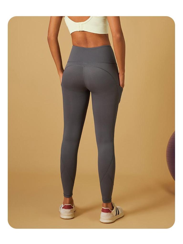 Women's High-Waist Elastic Running & Yoga Pants with Hip-Lifting Design
