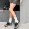Platform-soled waffle Forrest Gump shoes spring and autumn new leather ins trendy German training casual shoes