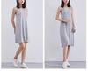 Aspersio Sleeveless Feminine Tank Top Available in Mini and Long Perfect for Maternity Girly Dress Solid Decollete Sleeveless Stretch Women's Dress,