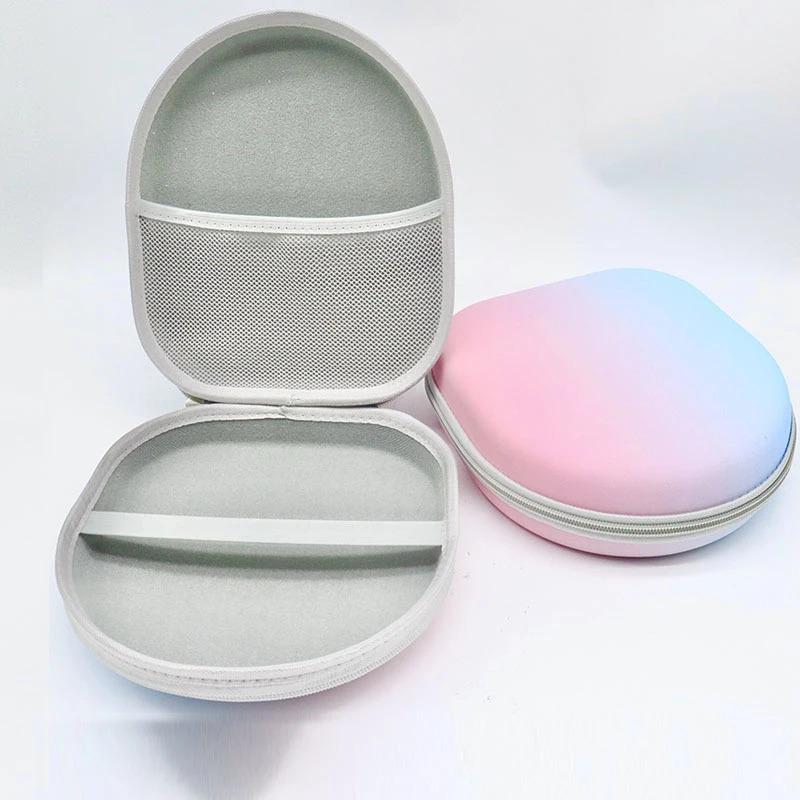 Headphone Storage Bag Gradient Color Headset Case EVA PU Shockproof Waterproof Protective Cover Carrying Box