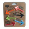 6 Pack Creative Cute Funny Arrow Shape Fridge Magnet Stickers Refrigerator Decoration Gift Arrow Whiteboard Message Home Decor