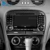 Real Soft Carbon Fiber Sticker For Mercedes Benz SL Class R230 2005 2006 2007 2008 2009 2010 2011 Car Central Control CD Panel