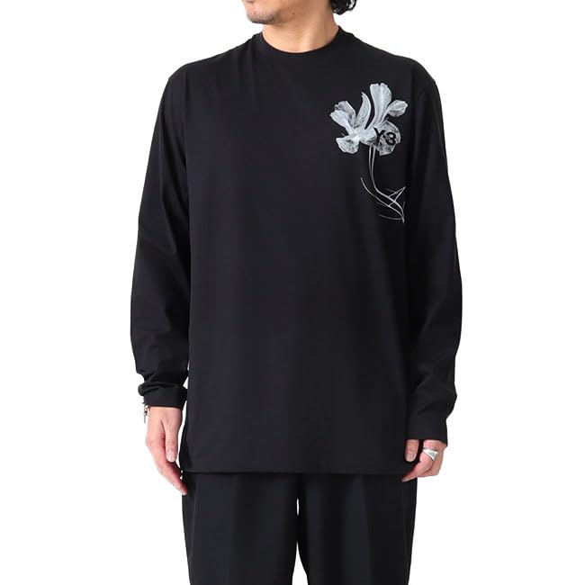

Flower Graphic Long IN4351 Floral Pattern Long Sleeve [Wisely] T-shirt T-Shirt Men s [XS-Black(IN4351)]