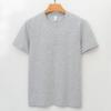 Long Velvet Cotton T-shirt Short-sleeved Round Neck Three-pin White T-shirt Men