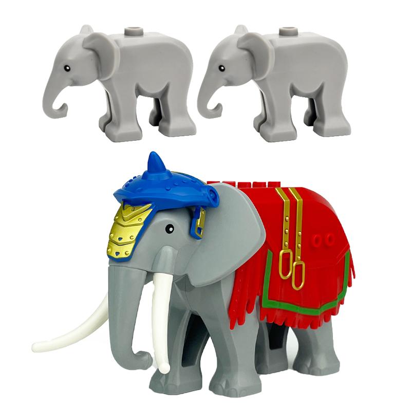 MOC Urban Zoo Model Farm Scene Building Block Accessories Owl Sheep Wolf Pig Flamingo Elephant Camel Children Brick Toy Gift R69