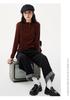 Women's Waist-Cinched Half-Zip Fleece Sweatshirt - Slimming Stand Collar Outerwear for Autumn/Winter