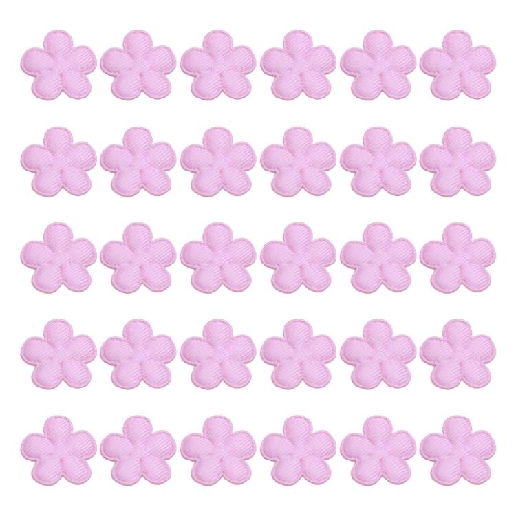 30Pcs 2CM Colorful Fabric Flower Charm Sewing Appliques For Garments Hat Bag Dress Shoe Clothing Clothing Embellishment
