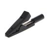 2Pcs Insulated Clip Kit 2mm Banana Female Adapter Meter Test Black+Red Clips 10A/30V AC-60V DC Electrical Project Tool