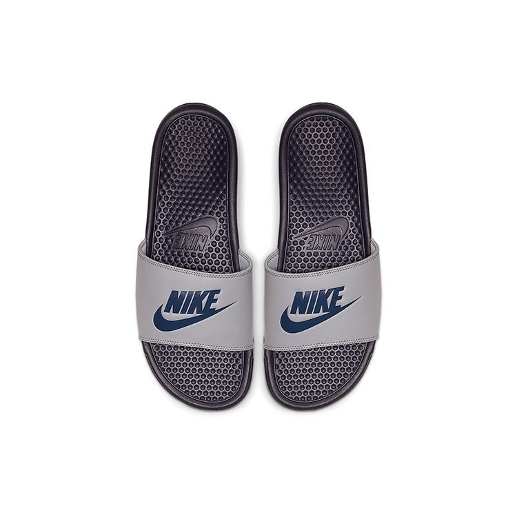 Nike Benassi JDI Soft Sole Foam Slide Sandals Men Sandals Gray Blue 343880-024