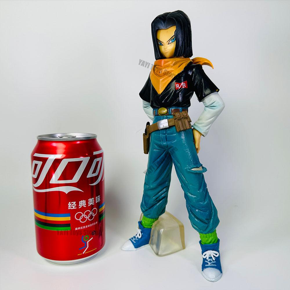 

25CM Animation Dragon Sphere Z Android 17 18 Figure Android 18 POLYVINYL CHLORIDE Action Figures Collector Miniature Playthings for Children Xmas