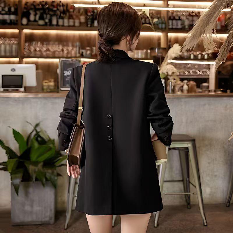 Осенне-зимний женский свободный блейзер в корейском стиле - Повседневный, для миниатюрных, Гонконгская мода M (Recommended 100-115 jin)