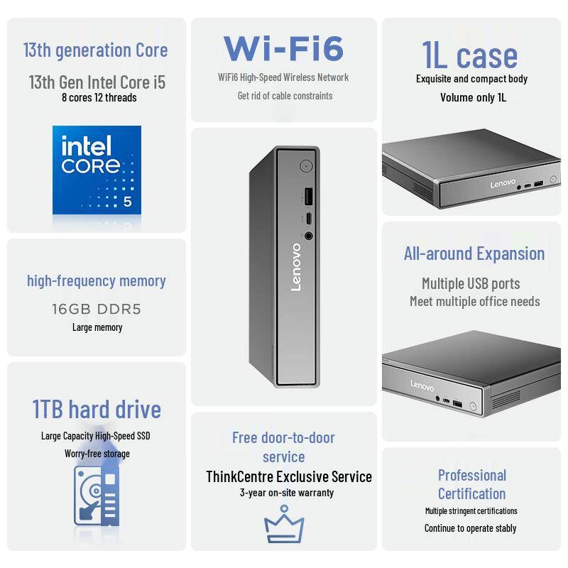 

Lenovo Q500 Mini PC with 23.8-inch Monitor (CN version)