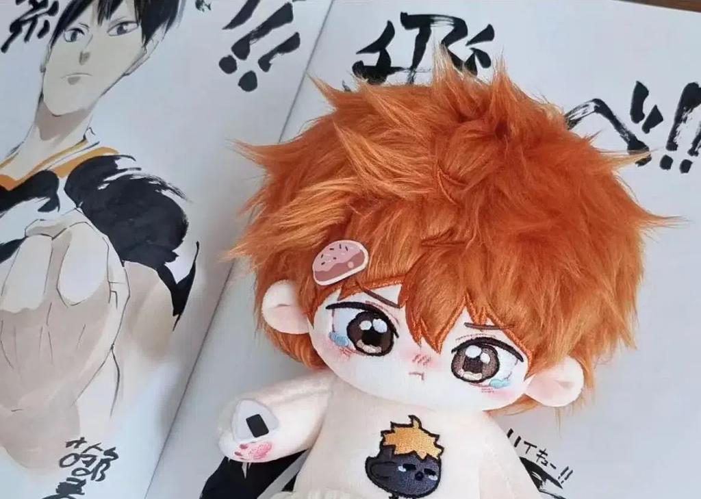 20cm Anime Action Hinata ShoyoCotton Dolls Anime Haikyuu Dolls Cute Dress-up Puppet Toys for Kids Adults Collectible Gifts