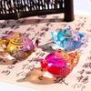 Unique Colored Small Teapot Durable Mini Teapot Crystal Statue Clear Teapot Figurine  Office