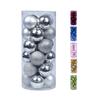 24Pcs/Set Christmas Balls Nordic Style Decorative Hanging Design Seasonal Decorations Christmas Ball Set for Xmas Tree