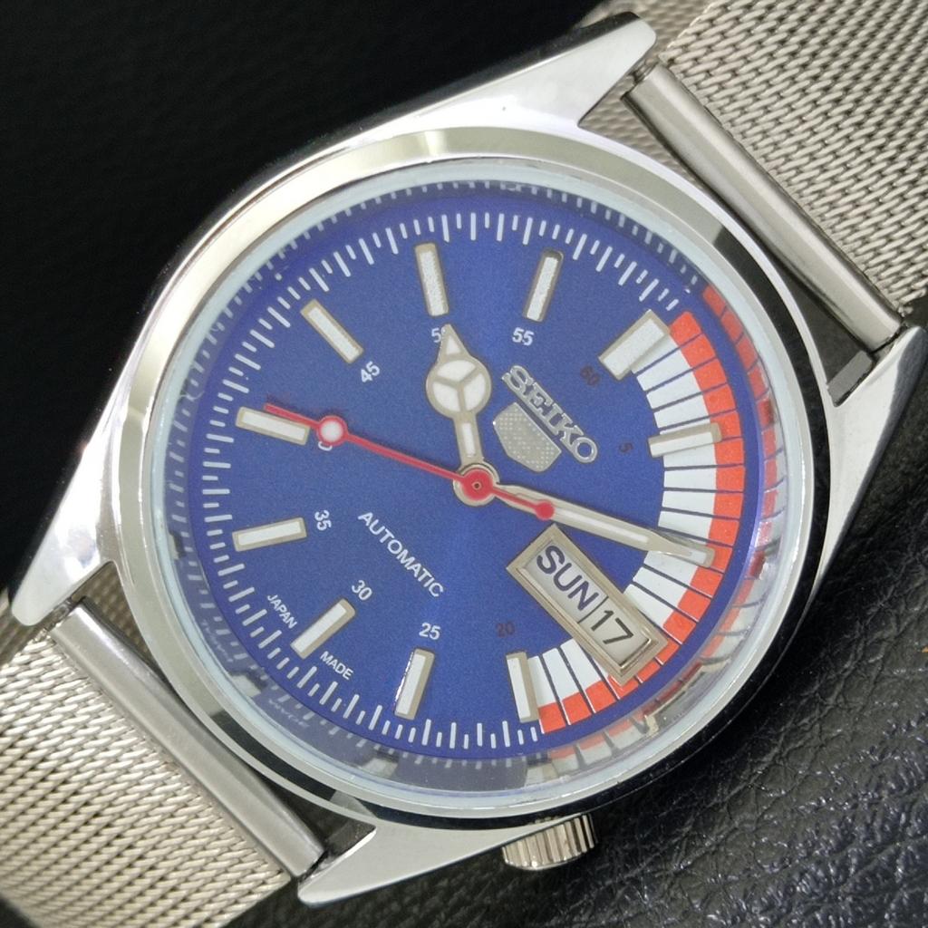 

AUTOMATIC VINTAGE REFURBISHED SEIKO 5 6309A JAPAN MENS BLUE DIAL WATCH a441129-4 Sk-a441129