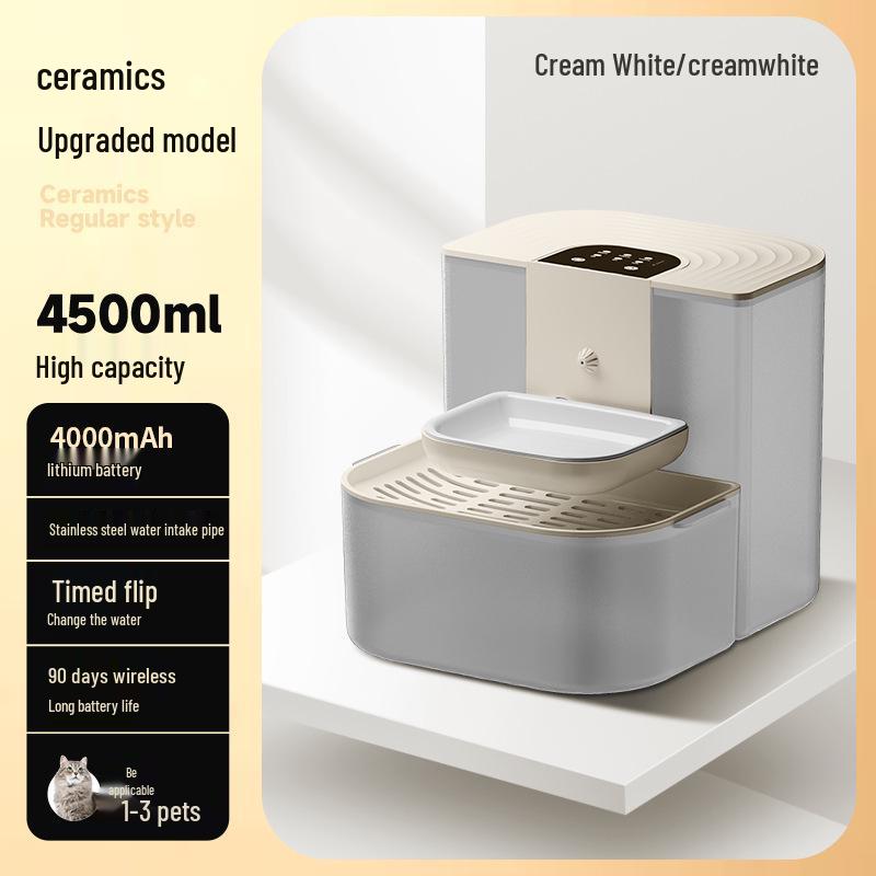 Smart Wireless Ceramic Cat Fountain: Constant