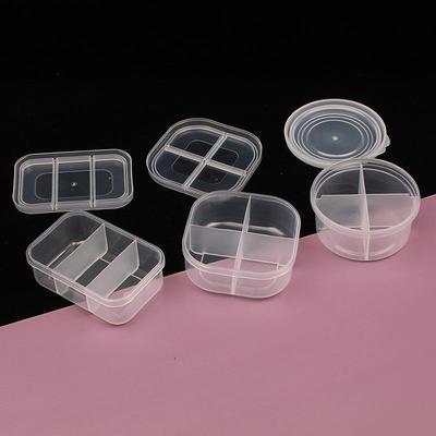 Transparent 4-Compartment Jewelry Storage Box with Anti-Contamination Seal