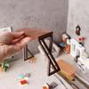 Frumos 1 Buc 1:Casă de păpuși la scara 12 Nuc Negru Masă de Bar Blat de Bar Model Scenă Mobilier Casă de Jucat Accesorii Masă Miniaturale