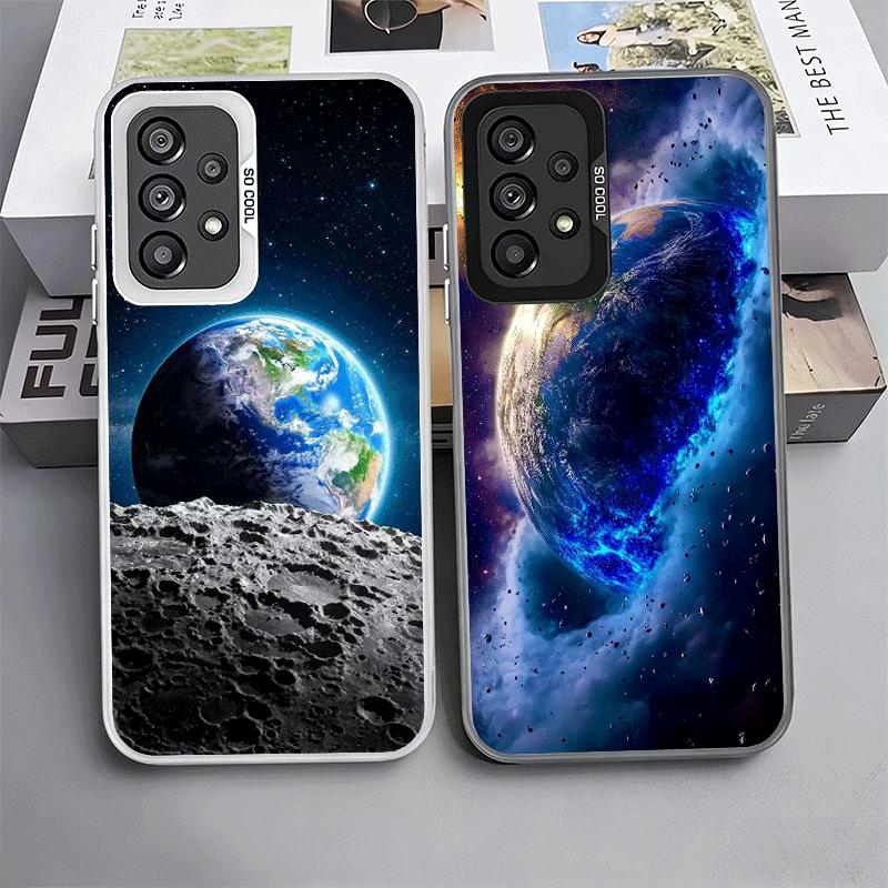 Earth Stars Space Universe Shockproof Phone Case for Samsung A17 A16 A15 A14 A37 A57 A36 A56 A26 A35 A55 A25 A34 A54 A24 A13 A23