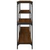 Console Table Brown Oak Effect 160 x 32 x 95 cm Engineered Wood