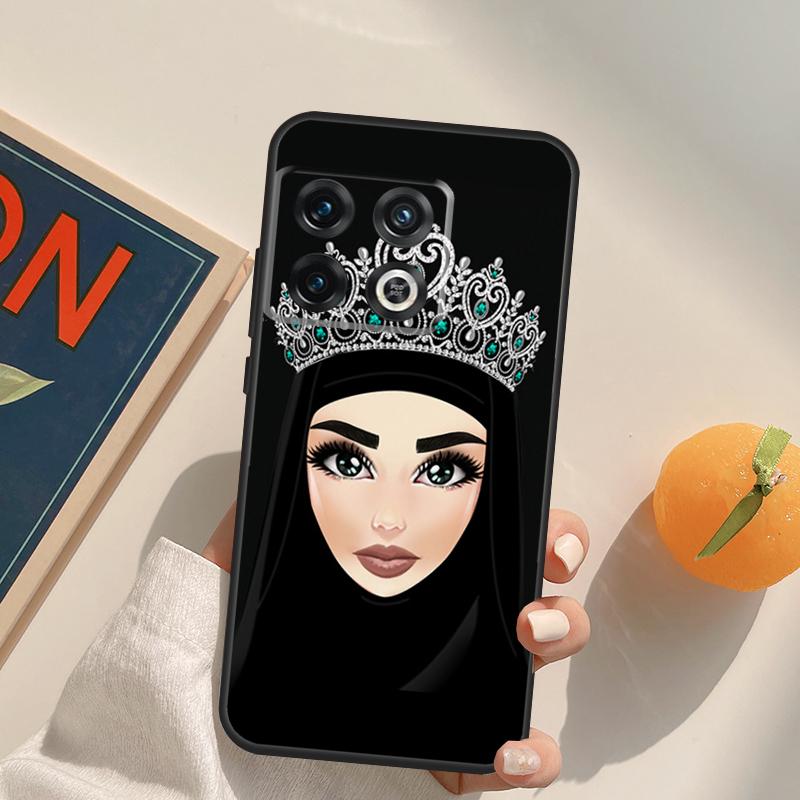 Muslim Islamic Girls Arabic Hijab Case For OnePlus 15 13 12 11 13R 12R 10T 8T 13T OnePlus Nord 5 CE 3 2 4 Lite N20 N30 Cover