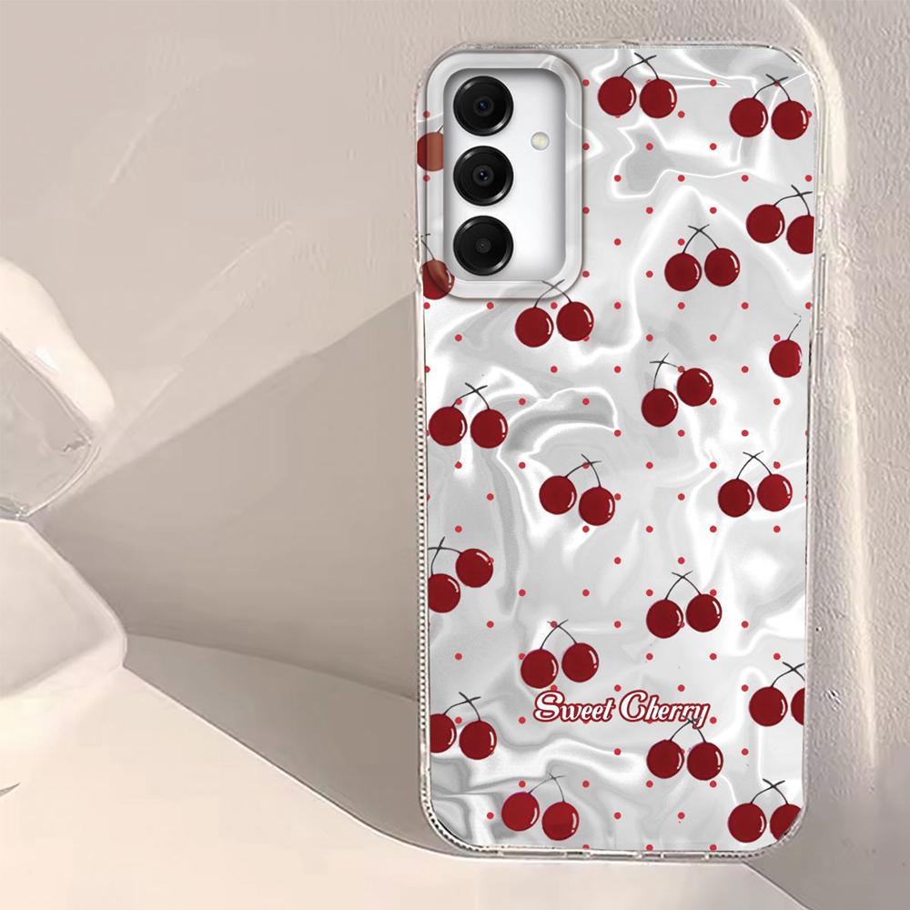 Summer Cherry Fruit Women Girls Phone Case for Samsung Galaxy A55 A56 A36 A26 A16 A53 A06 A14 A24 A34 A54 A15 A25 A35 A12 Cover