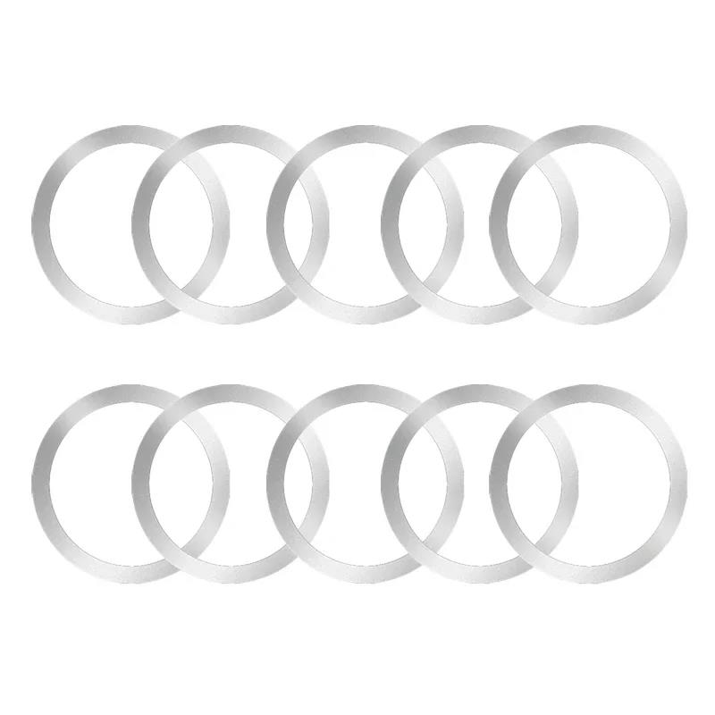 Universal Magnetic Metal Plate Ring For Samsung iPhone Magsafe Wireless Charger Car Phone Holder Sticker Round Magnet Patch 5