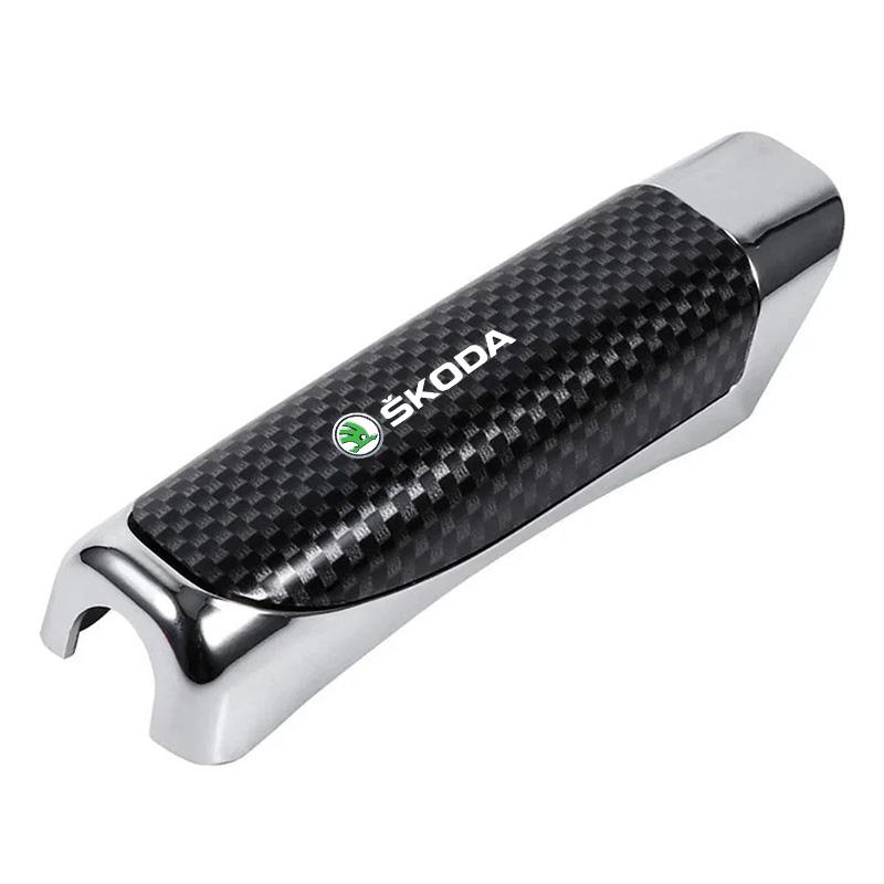 WUM1 Bil Handbromsskydd Handbromshandtag Skyddskåpa För Skoda Fabia 2 Octavia A7 A5 RS Superb MK1 MK2 Rapid Vision Yeti Karoq