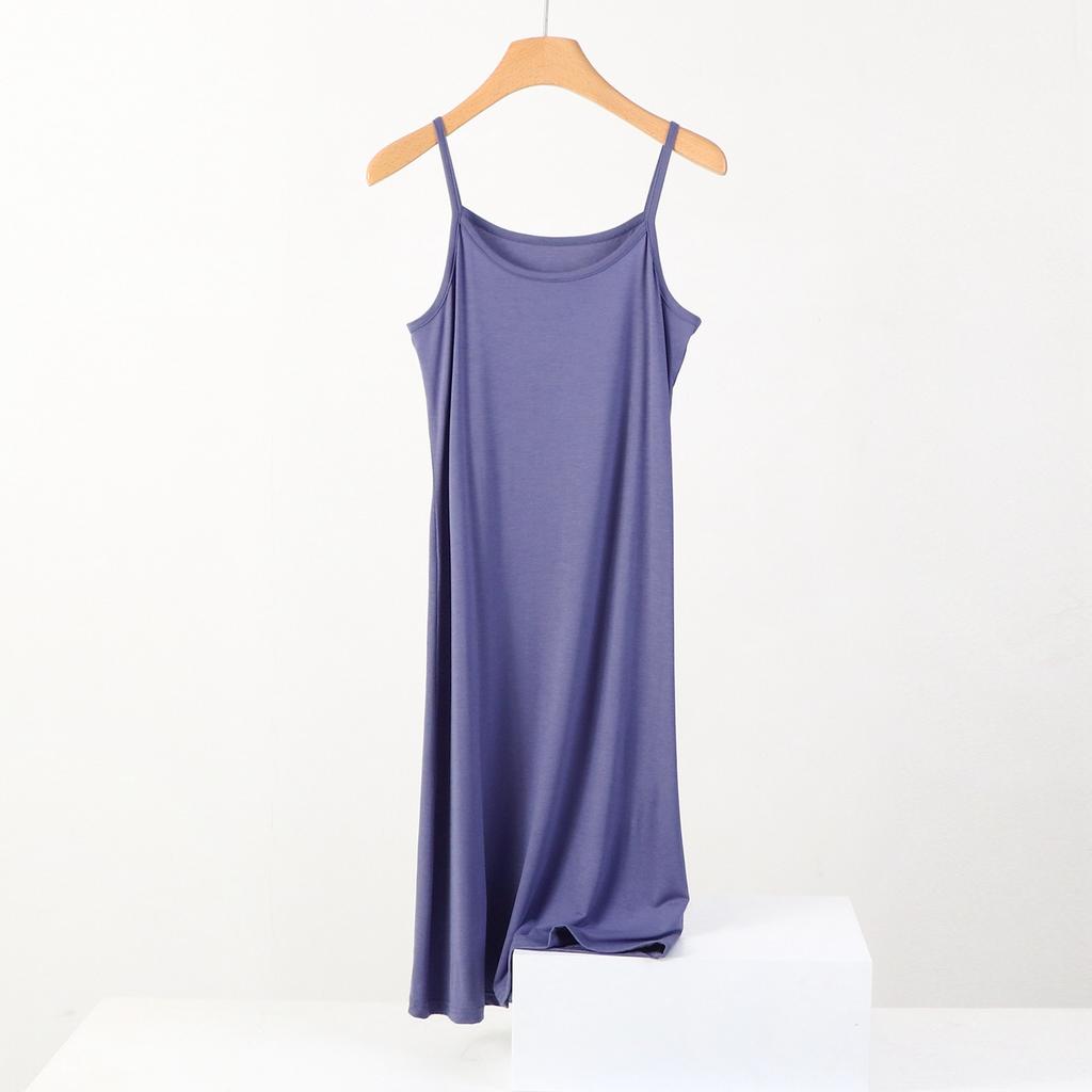 Summer Dress Women's Sleeveless Camisole Dress Plus Size Loose Casual Inner Long Bottom Dress