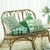2Pcs 45X45Cm Outdoor Waterproof Green Throw Pillow Cover Spring Decorative Square Pillows Cover Leave Modern Garden Cushion Case