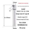 45° CNC Insertable Inner/Outer Chamfer Tool with Up/Down Back-Reaming Holder