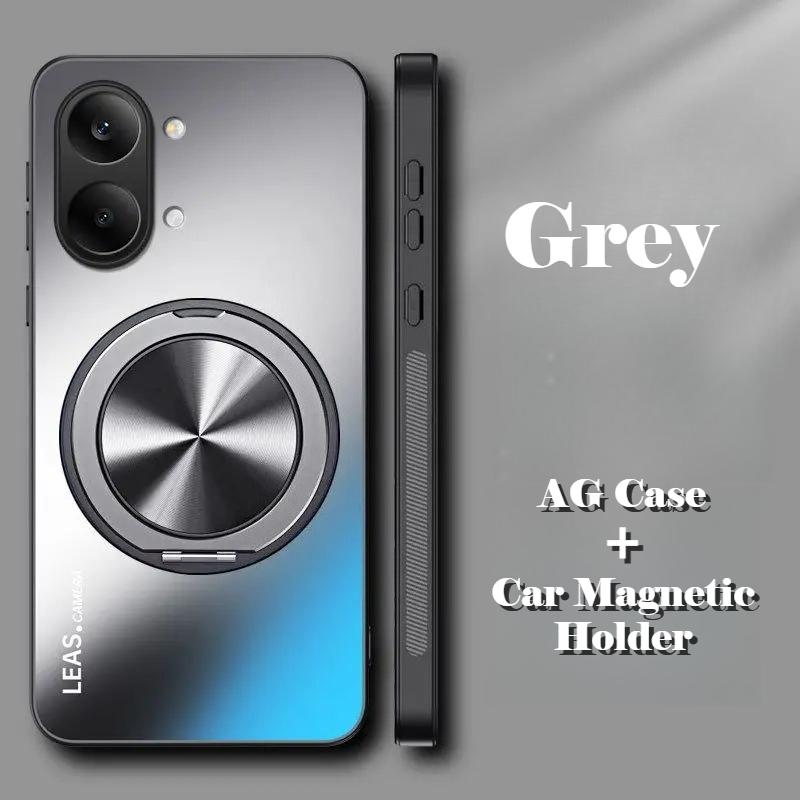 

AG Frosted 360° Car Magnetic Rotating Bracket Acrylic Cover for POCO X8 Pro X8 Pro Max Redmi Turbo 5 5 Max Shockproof Bumpe Case POCO X8 PRO бежевый