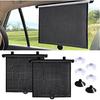 2PCS Car Window Shades For Baby, 18"×15" Retractable Car Shades For Side Window With Suction Cups, Blocks Heat And UV Rays Glare Protection, Baby