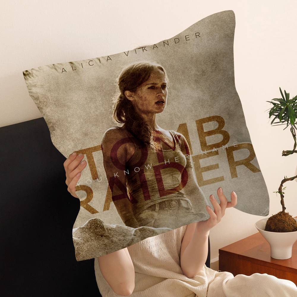 Tomb Raider Anime Pillow Cushion Cover Pillowcase Living Room Sofa Home Decor