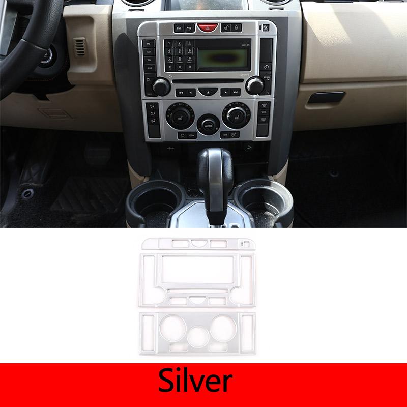For Land Rover Discovery 3 LR3 2004-2009 ABS Car Central Control Mode Button Frame Decoration Sticker Car Accessories