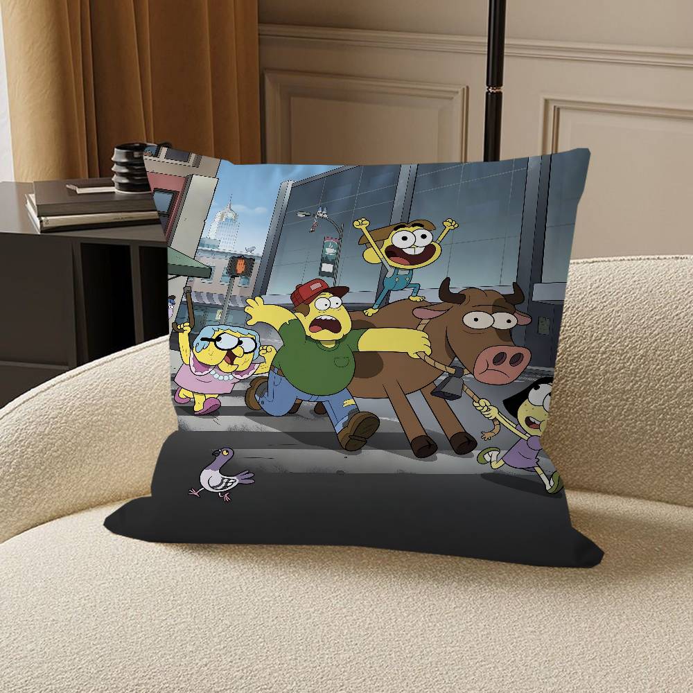B-Big City Greens Pillow Cover Sofa Cushion Cover Home Room Decoration Children Gift