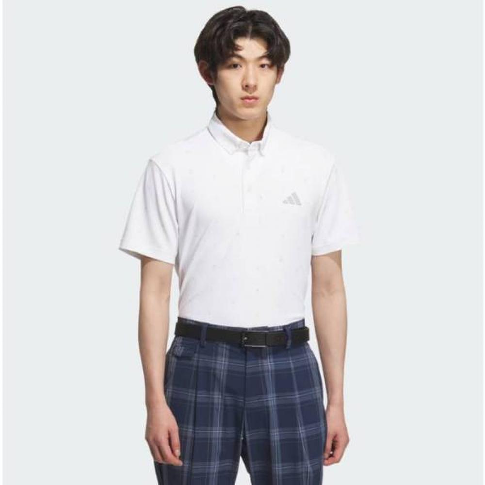 

Adidas Гольф Мужская Футболка Гольф Футболка с Коротким Рукавом Поло Je7146 white/M
